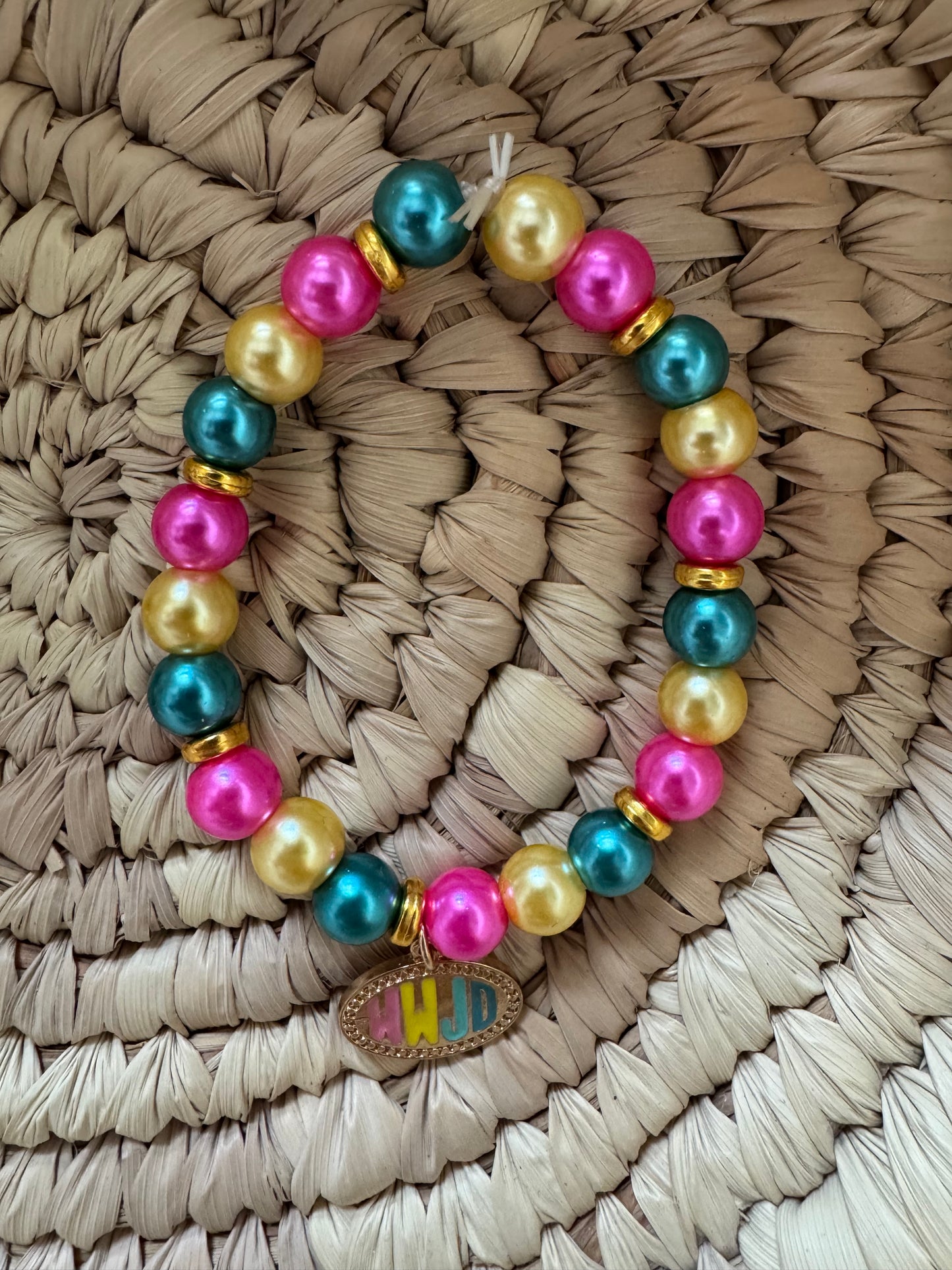 Beaded bracelets w/ charm
