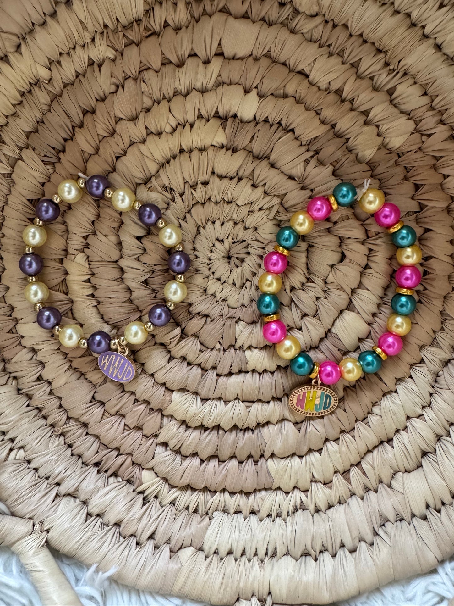 Beaded bracelets w/ charm