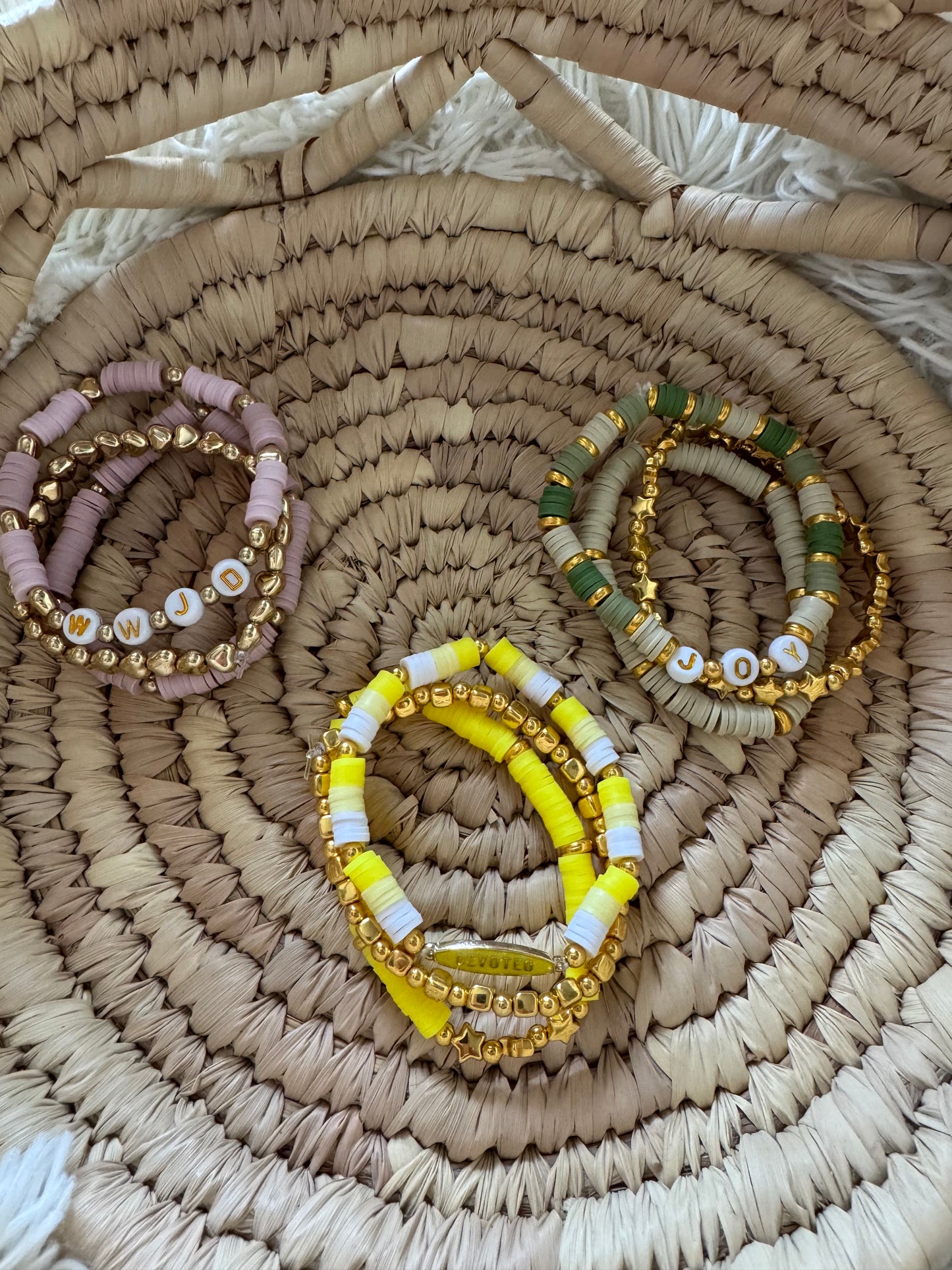 clay bead bracelets