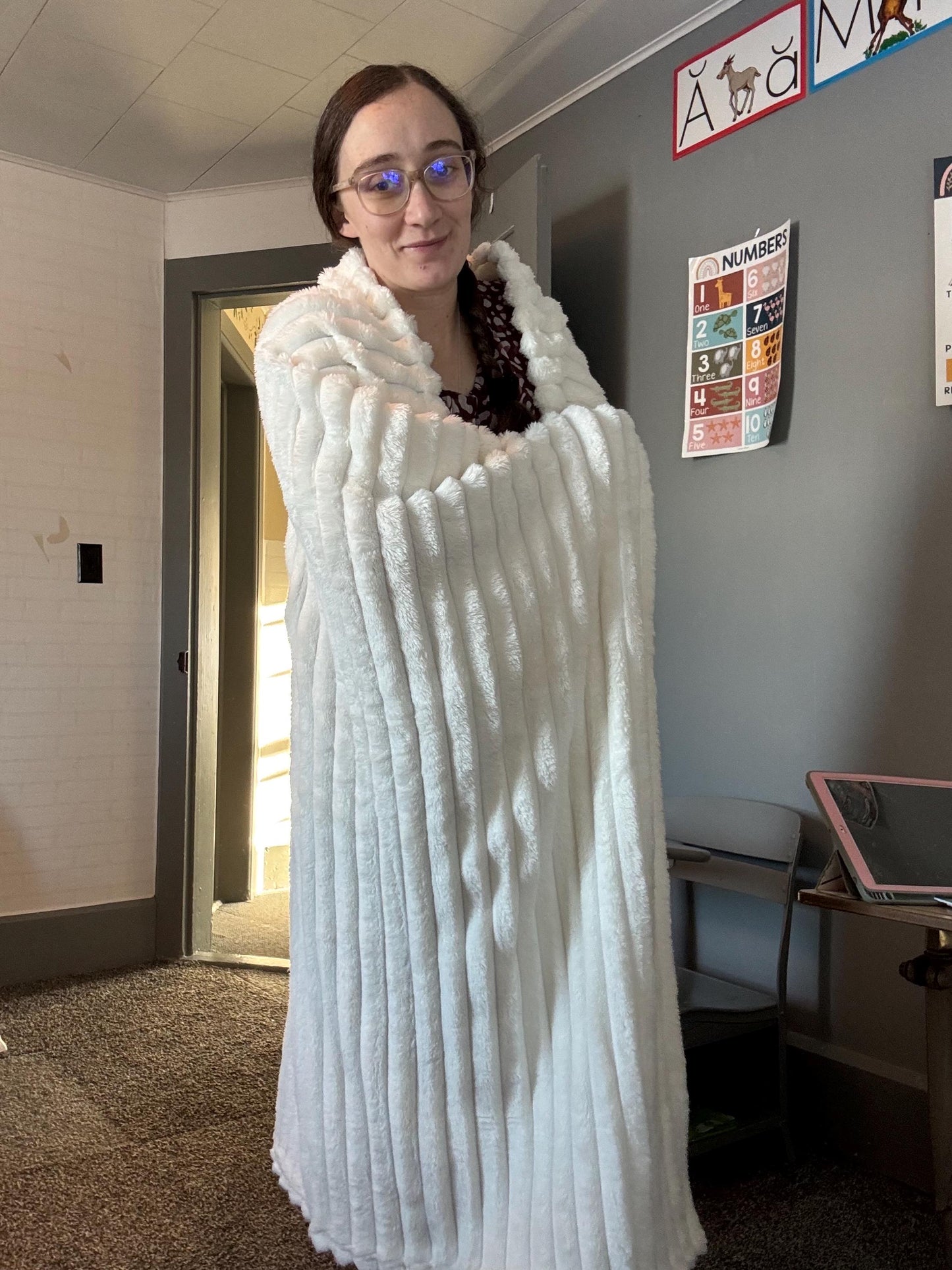 White Throw Blanket