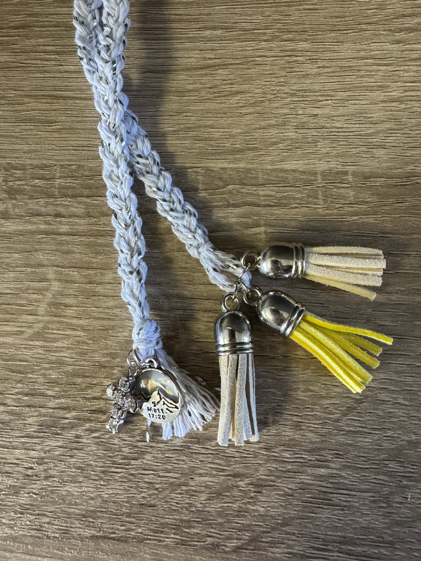 Braided bookmarks w/ tassels & charms