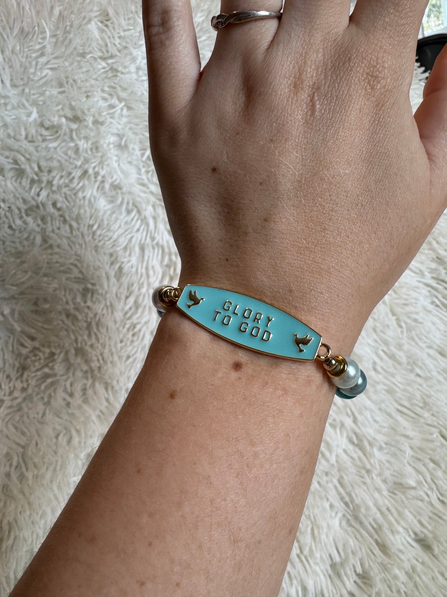 Beaded bracelets w/ charm