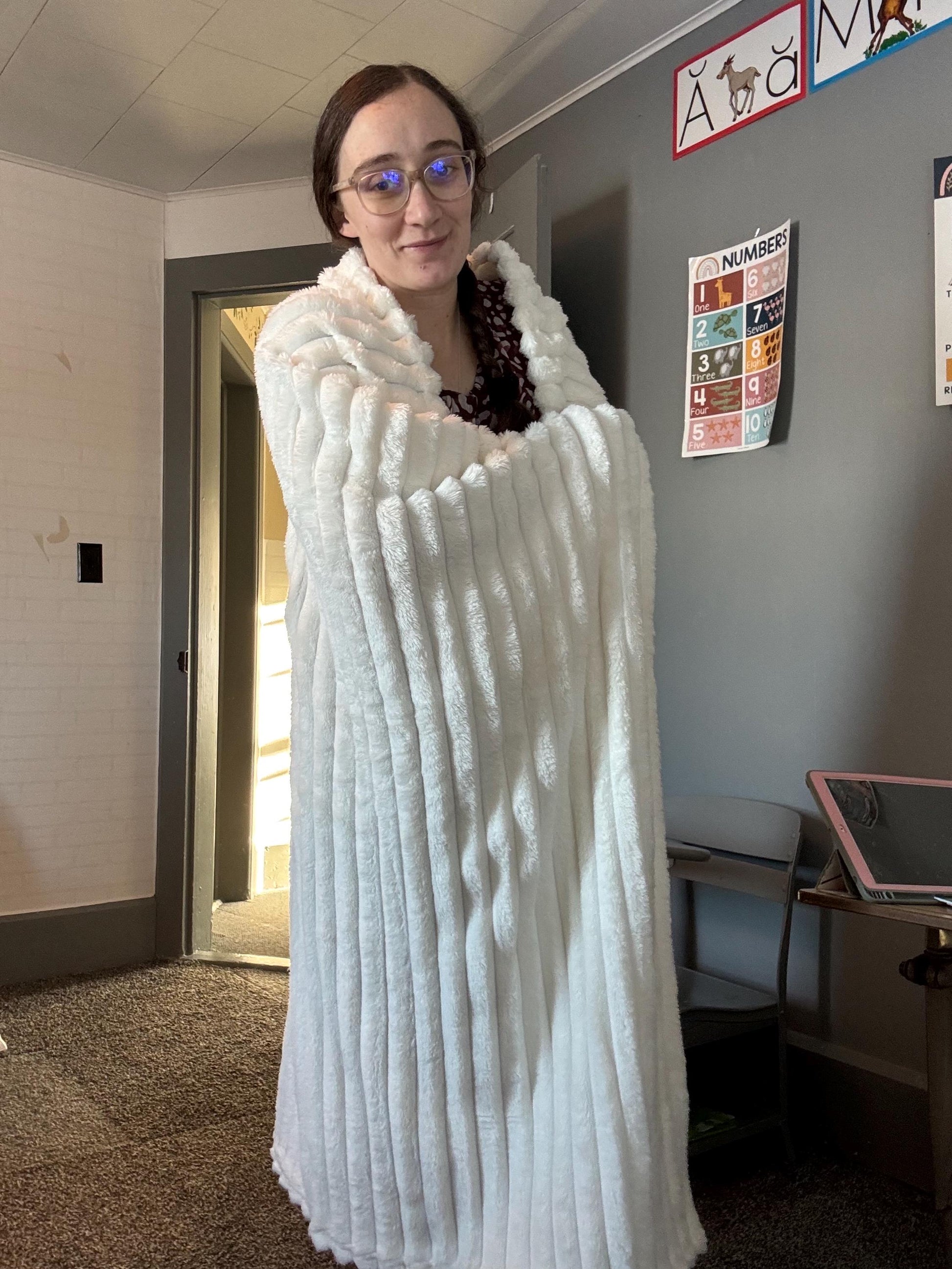 White Throw Blanket