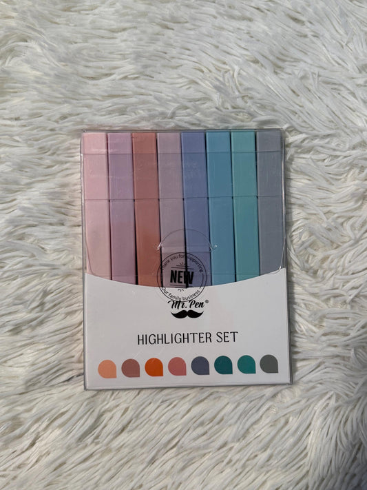 Pack of 8 Mr. Pen Pastel Highlighters