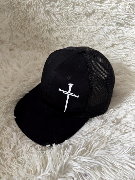 Men’s Black Hat w/ Cross