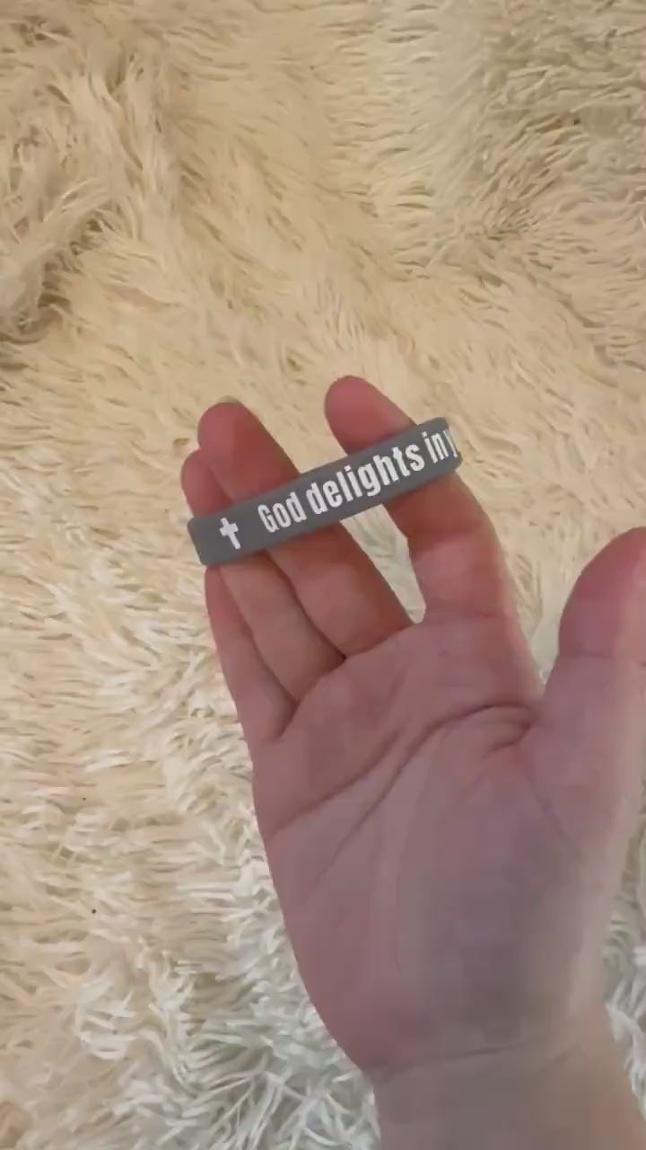 God delights in you wristlet