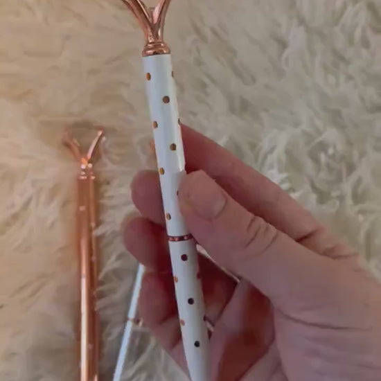 Rose Gold diamond ink pen